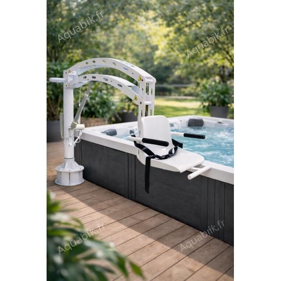 Lève-personne piscine PMR Aquaccess Elevated pour spa et piscine hors sol
