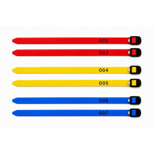 Bracelet piscine numéroté en série - Lot de 20 unités