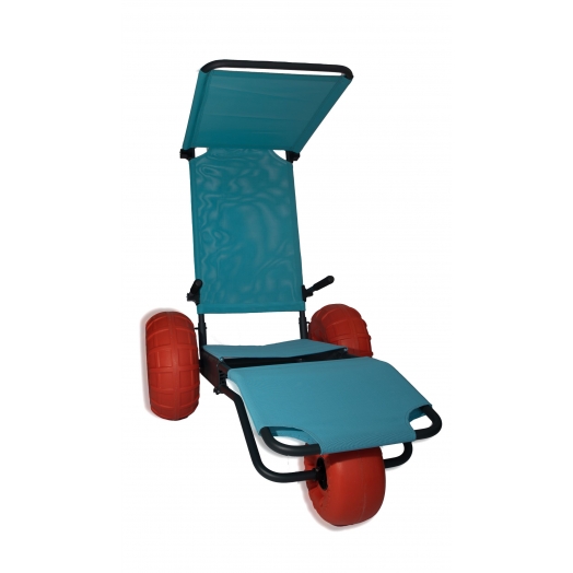 Fauteuil de mise à l’eau PMR 3 roues démontable - Plage & Piscine