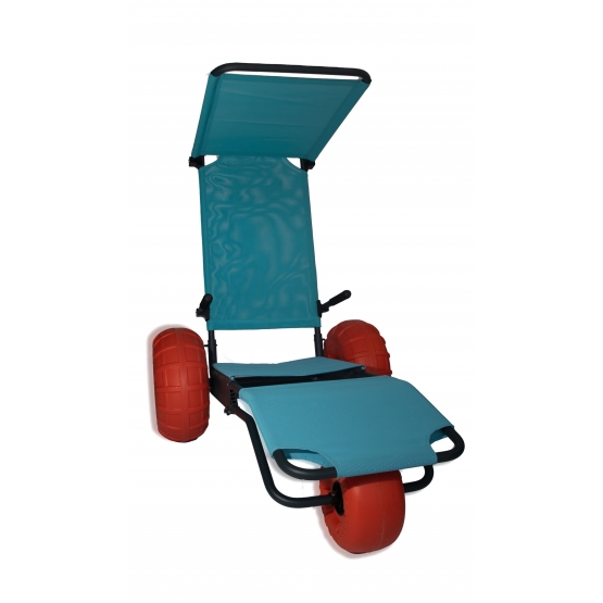Fauteuil de mise à l’eau PMR 3 roues démontable - Plage & Piscine