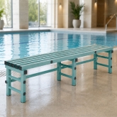 Banc vestiaire simple en PVC professionnel pour piscine