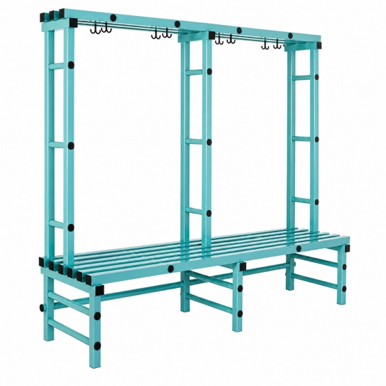 Banc Vestiaire Simple - PVC avec Crochets