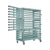 Armoire de rangement PVC sur roulettes pour centre aquatique