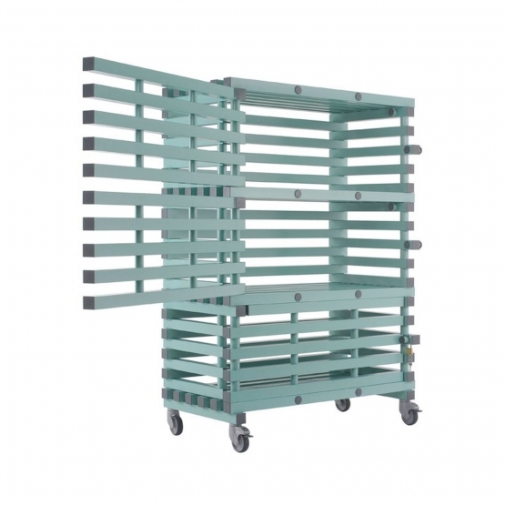 Armoire PVC de rangement mobile 6 bacs – Piscine et collectivité