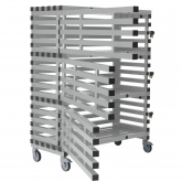 Armoire de rangement PVC mobile 6 bacs – Vue intérieure