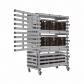 Armoire PVC de rangement mobile pour piscine et collectivité