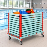 Coffre de rangement PVC mobile – Piscine et collectivité