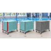 Coffre de rangement PVC avec couvercle pour collectivité
