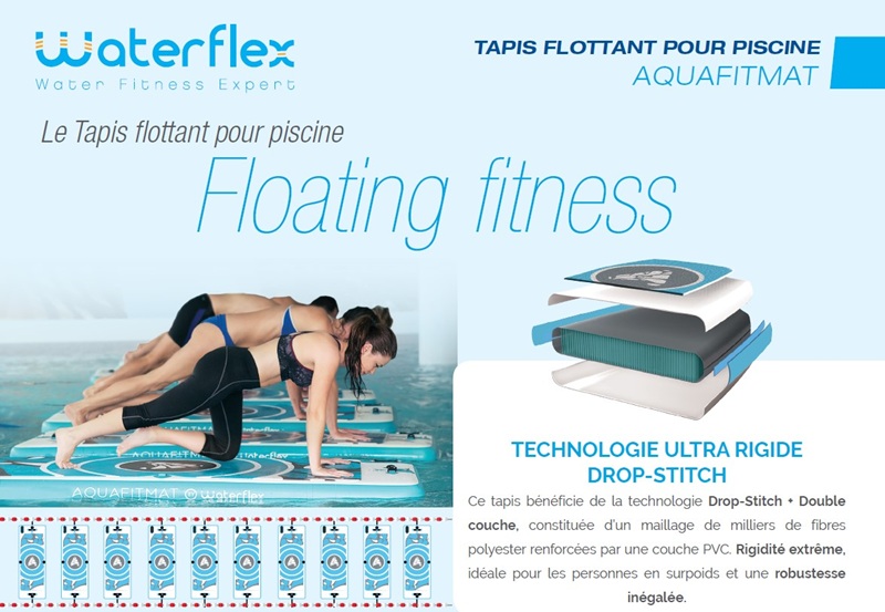 Tapis flottant AquaFitMat pour activité Watfit